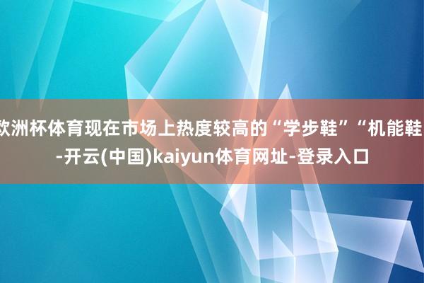 欧洲杯体育现在市场上热度较高的“学步鞋”“机能鞋”-开云(中国)kaiyun体育网址-登录入口