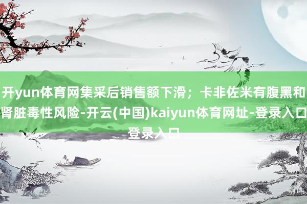 开yun体育网集采后销售额下滑；卡非佐米有腹黑和肾脏毒性风险-开云(中国)kaiyun体育网址-登录入口