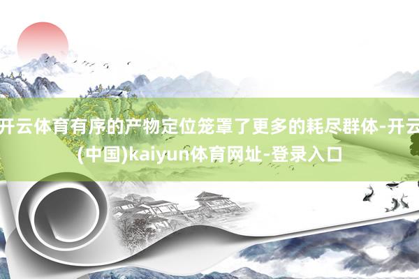 开云体育有序的产物定位笼罩了更多的耗尽群体-开云(中国)kaiyun体育网址-登录入口