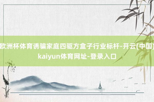 欧洲杯体育诱骗家庭四驱方盒子行业标杆-开云(中国)kaiyun体育网址-登录入口