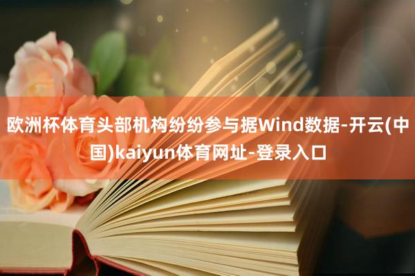 欧洲杯体育头部机构纷纷参与据Wind数据-开云(中国)kaiyun体育网址-登录入口